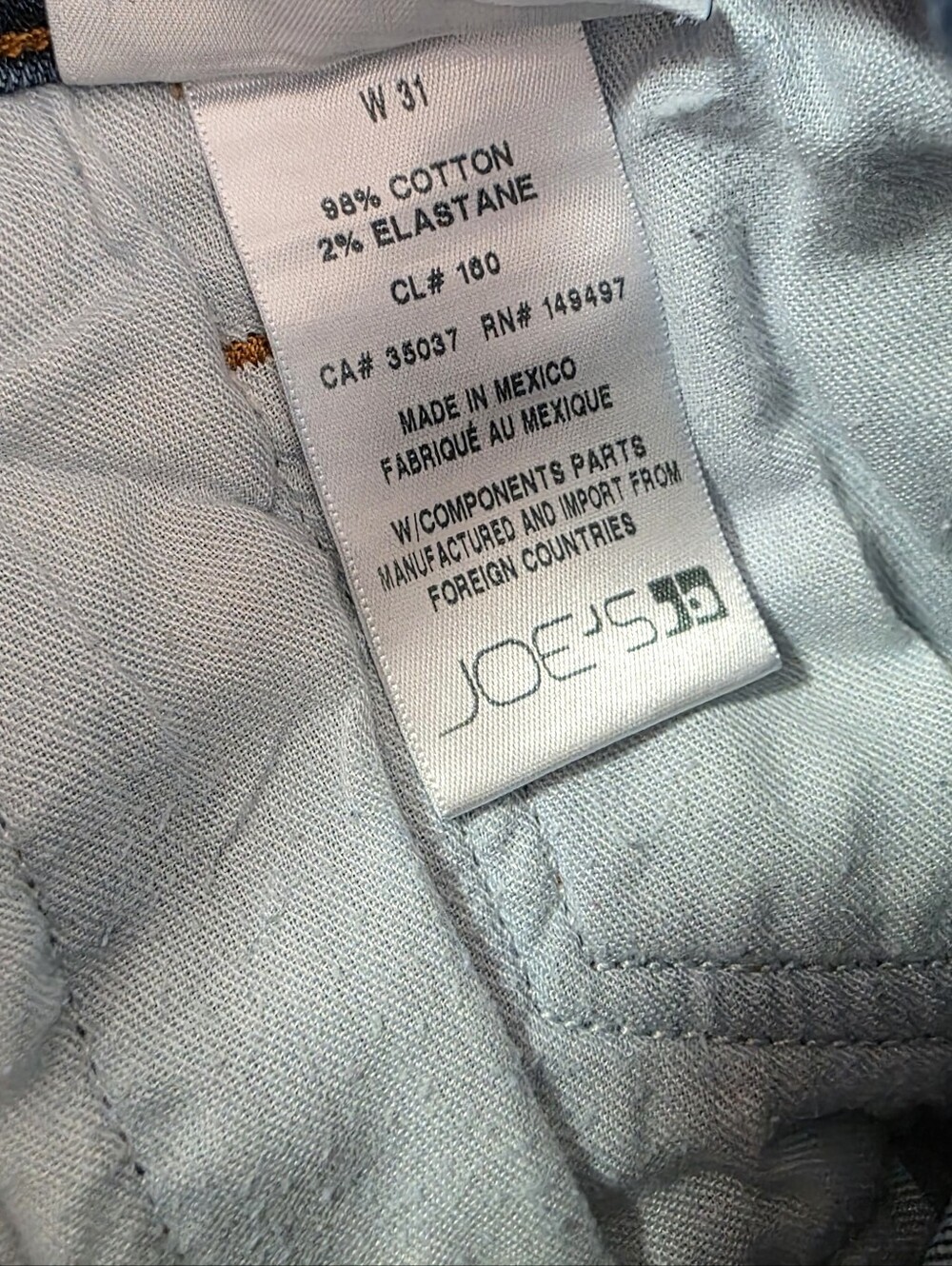 Joe's Jeans The Rhys Athletic Slim Jeans Men's 31x32 Medium Wash Stretch - Picture 11 of 12